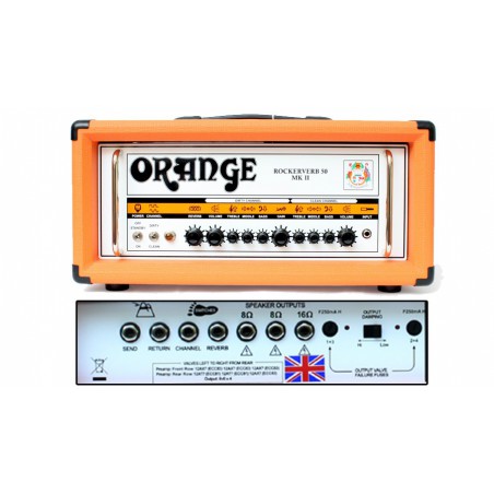 Ampli Guitare Orange Tête Rockerverb 50W RK50H MKII