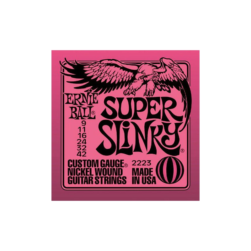 Jeu Cordes Ernie Ball Super Slinky 9/42