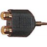 2 Adaptateurs RCA Mâle/2 RCA Femelle Yellow Cable