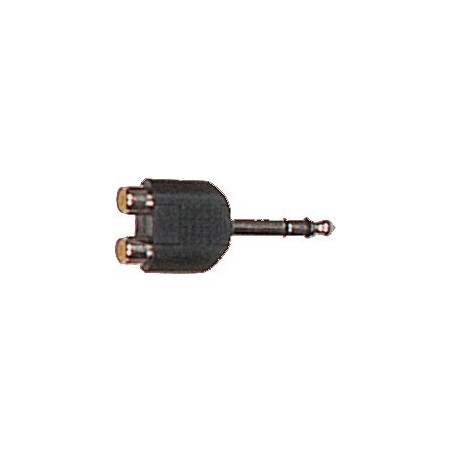2 Adaptateurs J 6.35 ST Mâle/2 RCA Femelle Y. Cable