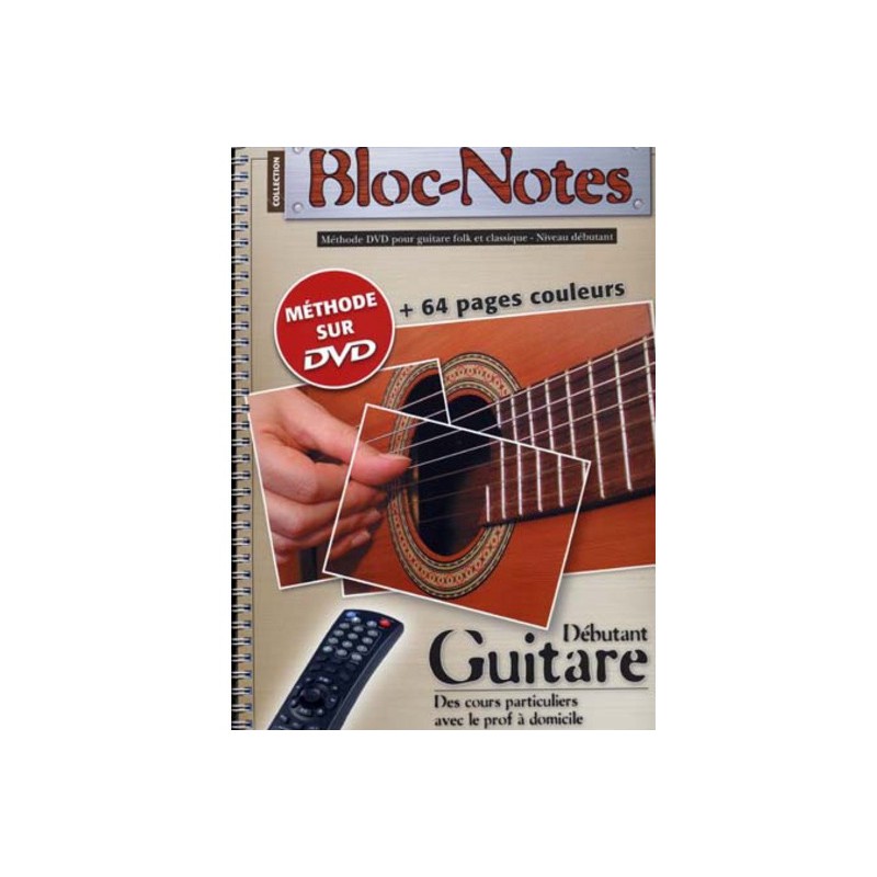 Bloc-Notes Débutant guitare DVD